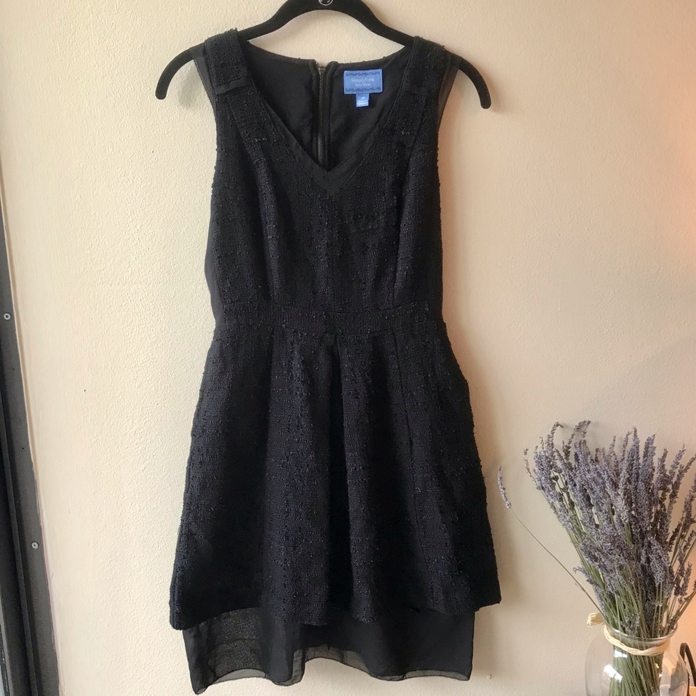 VERA WANG Women’s Black Sleeveless Dress - sz  2P